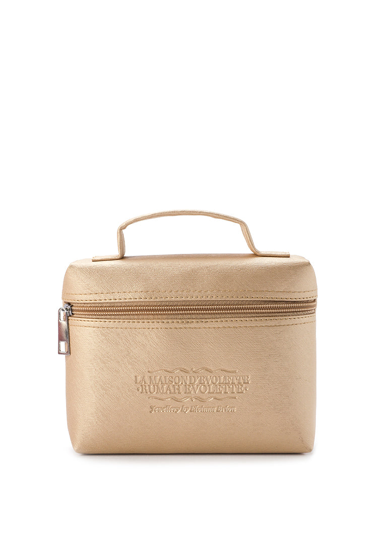 KIRANA SILK SCARF (Medium 175x45 cm)- Green Gold - Hand drawn Batik (Kawung/ Flower)